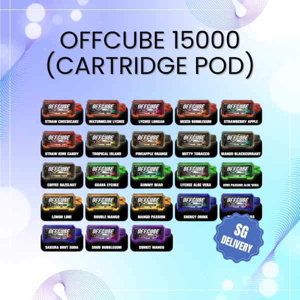 Offcube 15000 Cartridge Pod prefilled replacement pod with magnetic connection