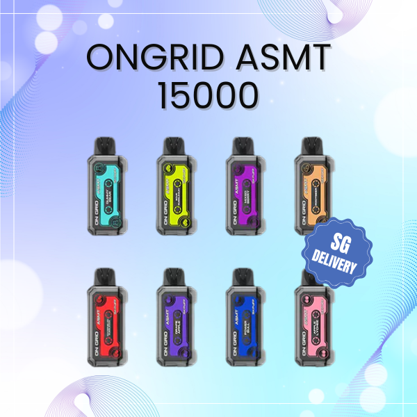 Ongrid Asmt 15000 Puffs disposable vape with smart screen display