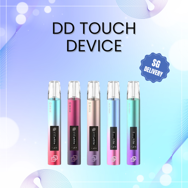 Dd Touch Device front profile showing touch sensor LED indicator and metallic finish