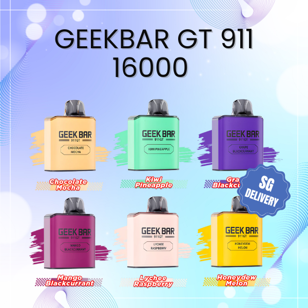 Geek Bar 911 GT 16000 Puffs disposable vape racing edition front view