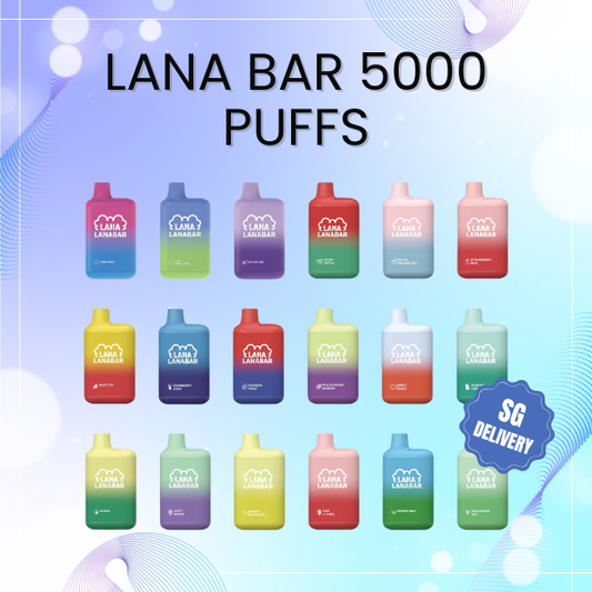 Lana Bar 5000 Puffs rechargeable disposable vape with mesh coil tech
