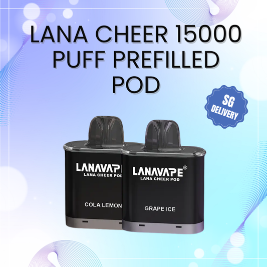 Lana Cheer 15000 Puffs prefilled pod kit with Type-C rechargeable battery base