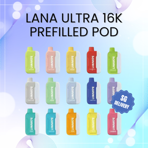 Lana Ultra 2 16000 Puffs device with digital screen and replaceable pod