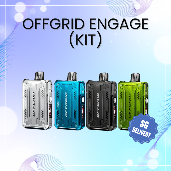 ASDF Offgrid Engage Starter Kit open pod device with magnetic side panel  