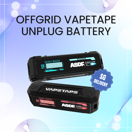 Offgrid Vapetape Unplug 1000mAh battery device front view