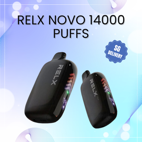 RELX Novo 14000 Puffs Disposable Vape with LED Display Screen