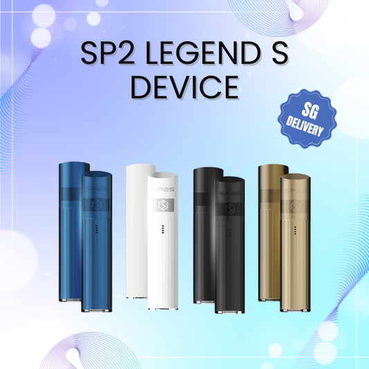 SP2S Legend S Device in Titanium Grey Copper showing sleek metallic body and LED light