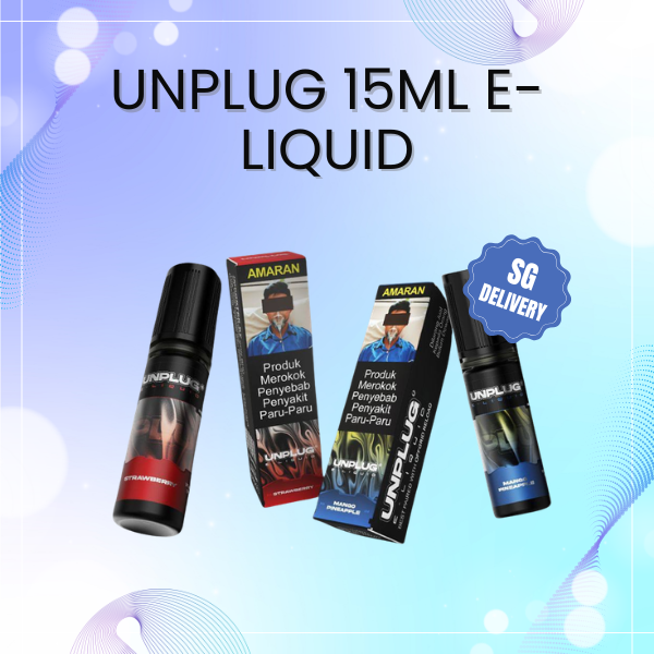 ASDF Unplug 15ml Salt Nicotine E-Liquid bottle showing 20mg strength label