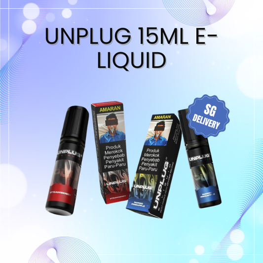ASDF Unplug 15ml Salt Nicotine E-Liquid bottle showing 20mg strength label