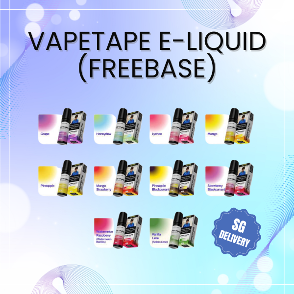 Vapetape Freebase E-Liquid 15ml bottle by ASDF in 6mg strength