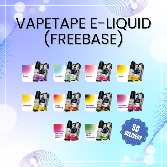 Vapetape Freebase E-Liquid 15ml bottle by ASDF in 6mg strength