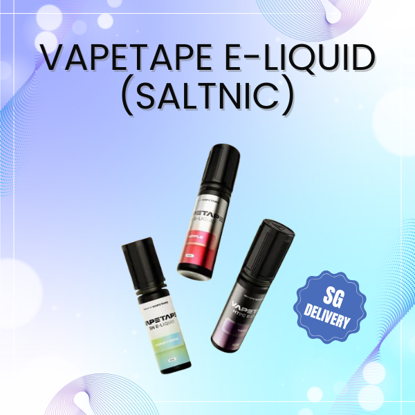 Vapetape Saltnic E-Liquid 15ml bottle showing authentic ASDF packaging