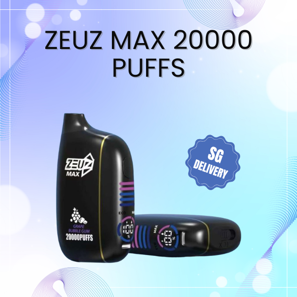 Zeuz Max 20000 Puffs Disposable Vape with Smart LED Screen Display